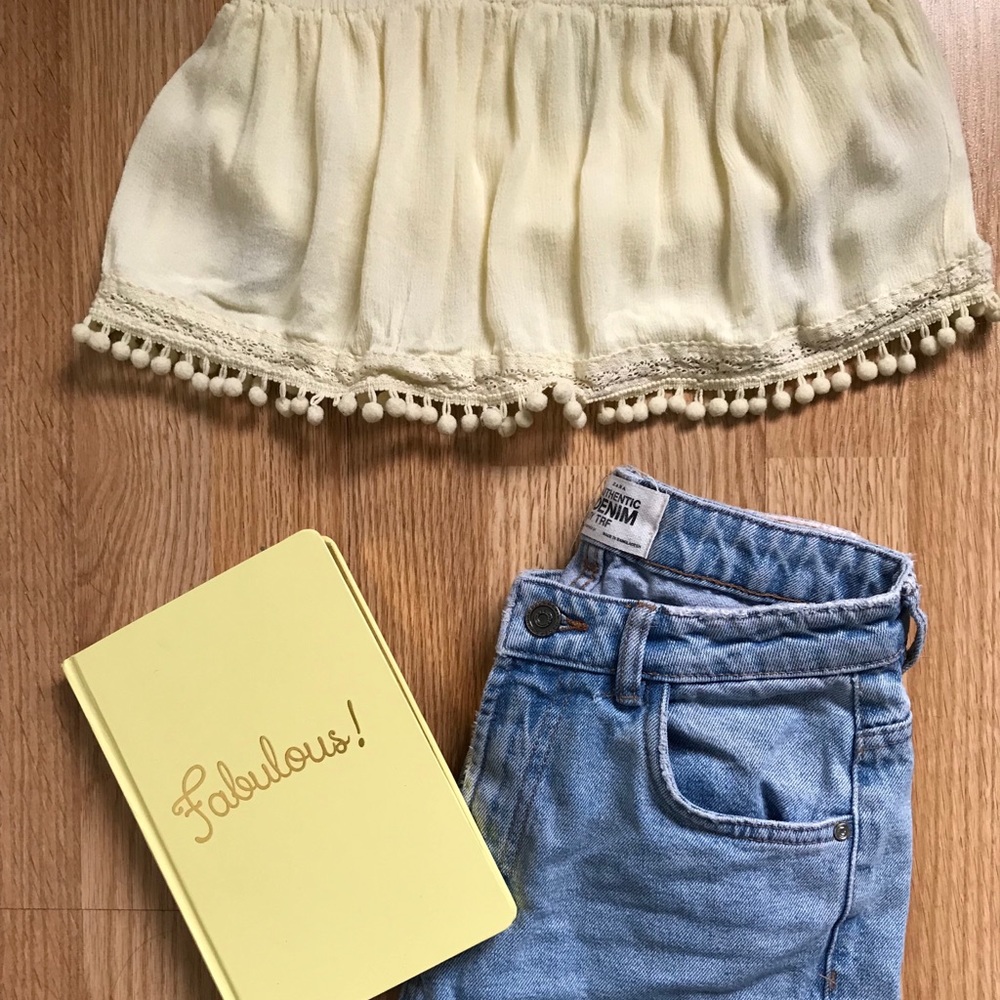 Strapless Crop Top